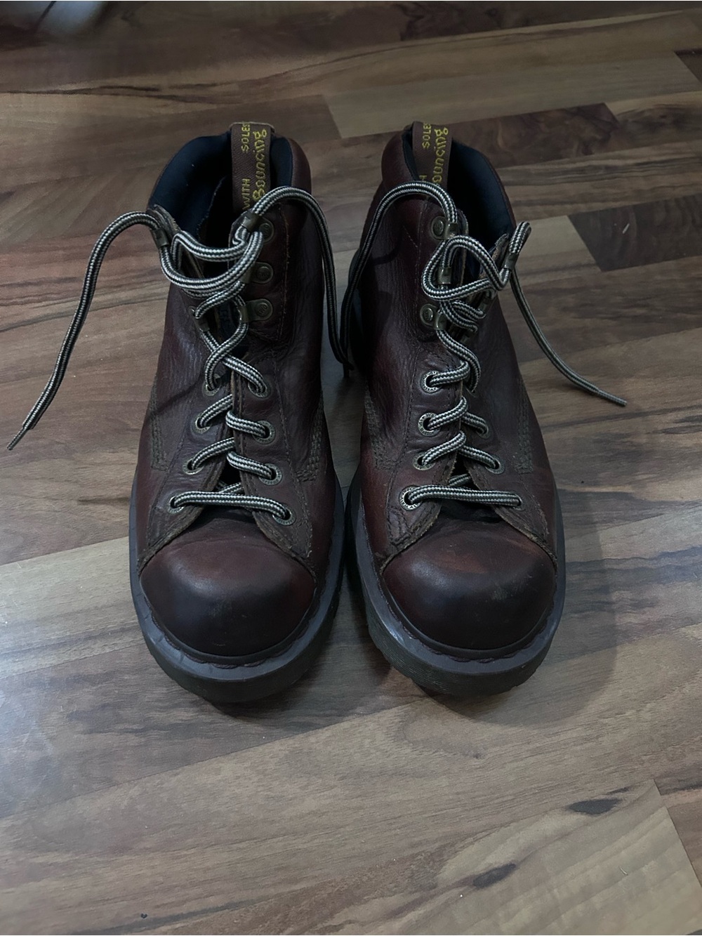 Dr. Martens Brown Leather Lace-Up Work Boots